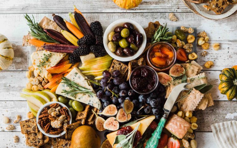 Platter of healthy nibblers