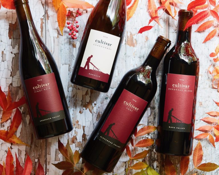 Four bottles of Cultivar wine