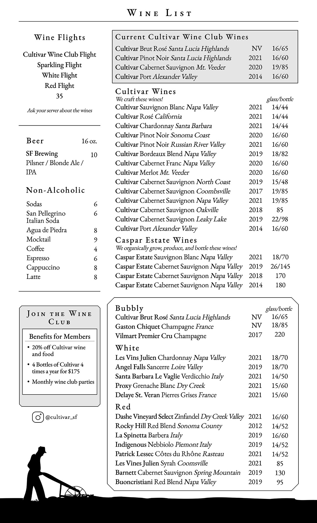 Wine List November 2023